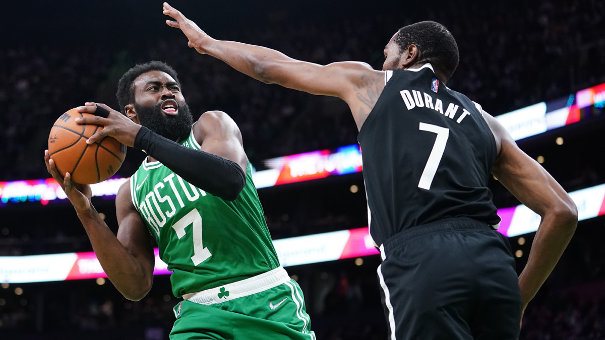 Jaylen Brown and Kevin Durant